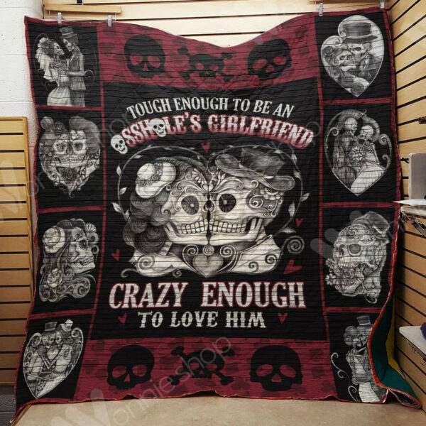 Skull Quilt Blanket Dhc131280Vt , 50 X 60 Inch, Quilt Bed Set