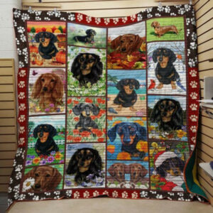 Dachshund Quilt Blanket DHC13121431VT , 50 x 60 Inch, Quilt Bed Set