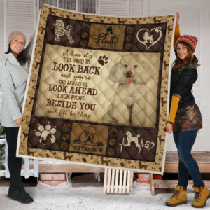 Quilt Blanket Dogs White Poodle Beside You Dhc09121275Dd , 50 x 60 Inch, Quilt Bed Set