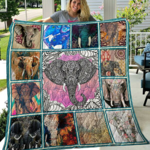 Elephant Best Of Quilt Blanket DHC020120839TD , 50 x 60 Inch, Quilt Bed Set