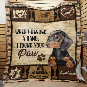 Dachshund Dog Quilt Blanket DHC0302771TD , 50 x 60 Inch, Quilt Bed Set