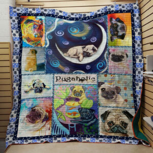 Pug Quilt Blanket DHC1312550VT , 50 x 60 Inch, Quilt Bed Set