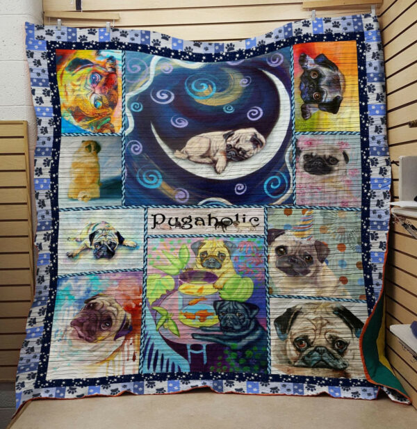 Pug Quilt Blanket Dhc1312550Vt , 50 X 60 Inch, Quilt Bed Set