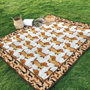 Dachshund NG160708B TBG Quilt Blanket , 50 x 60 Inch, Quilt Bed Set