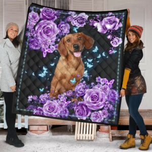Dachshund Quilt Blanket Dhc09121483Dd , 50 x 60 Inch, Quilt Bed Set