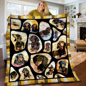 Dachshund Quilt Blanket BBB180206NB , 50 x 60 Inch, Quilt Bed Set