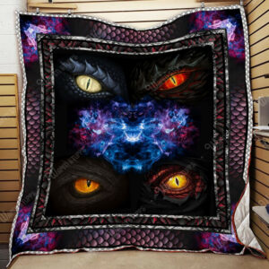 Dragon Eyes Quilt Blanket Kh6 Dhc131299Dd , 50 x 60 Inch, Quilt Bed Set