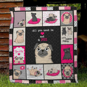 Dog BI270643B Quilt Blanket , 50 x 60 Inch, Quilt Bed Set