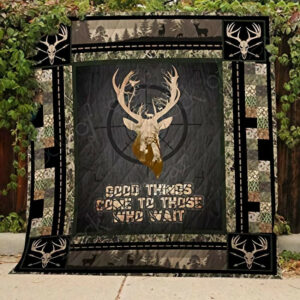 Deer Hunting Quilt Blanket ABC081103 , 50 x 60 Inch, Quilt Bed Set