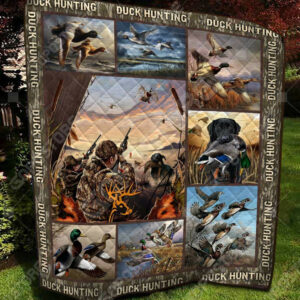 Duck Hunting Art NC0709128CL Quilt Blanket , 50 x 60 Inch, Quilt Bed Set
