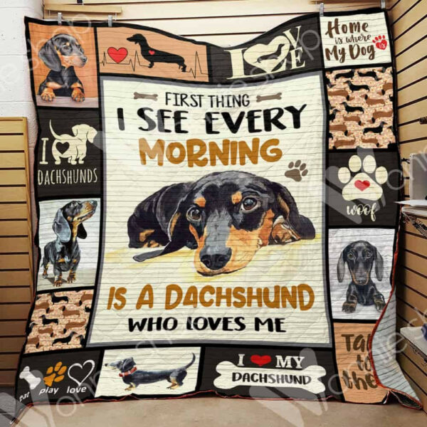 Dachshund Dog Quilt Blanket Dhc0602571Td , 50 X 60 Inch, Quilt Bed Set