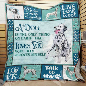 Dalmatian Dog Blanket LNT1012091 Quilt Blanket , Quilt Bed Set Size Single, Twin, Full, Queen, King, Super King