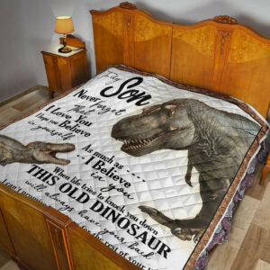 Dad To Son Quilt Blanket DHC02011513DD , 50 x 60 Inch, Quilt Bed Set