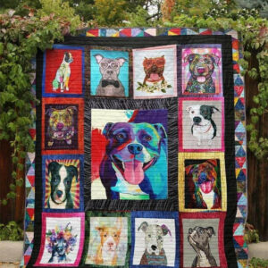 Pitbull Quilt Blanket DHC13121919VT , 50 x 60 Inch, Quilt Bed Set