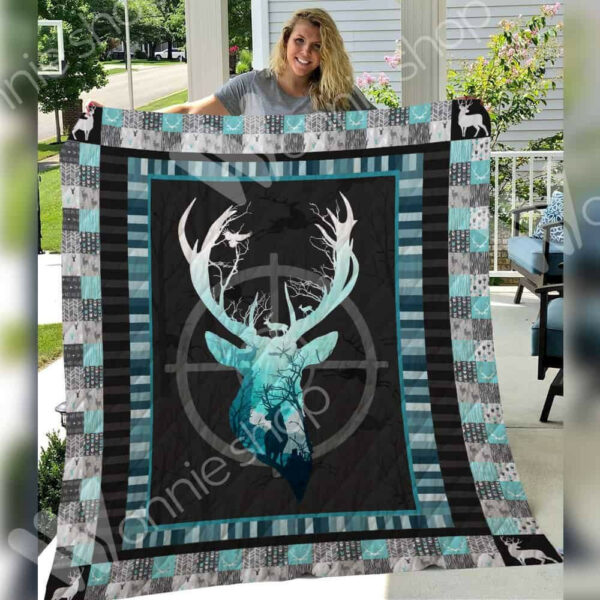 Deer Hunting Quilt Blanket Dhc0602984Td , 50 X 60 Inch, Quilt Bed Set