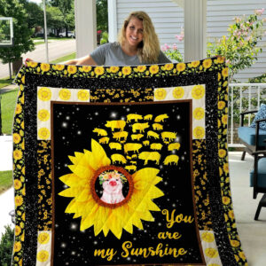 Pig Printed Quilt Blanket DHC1501626VT , 50 x 60 Inch, Quilt Bed Set