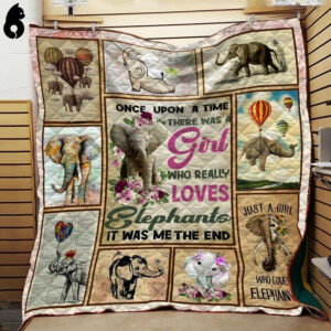 Elephant Girl Love Elephant Quilt Blanket Dhc04011949Dd , 50 x 60 Inch, Quilt Bed Set