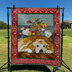 Dog Golden Retriever TD2709346 Quilt Blanket , Quilt Bed Set Size Single, Twin, Full, Queen, King, Super King