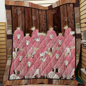 Poodles Vintage Quilt Blanket Dhc09121669Dd , 50 x 60 Inch, Quilt Bed Set