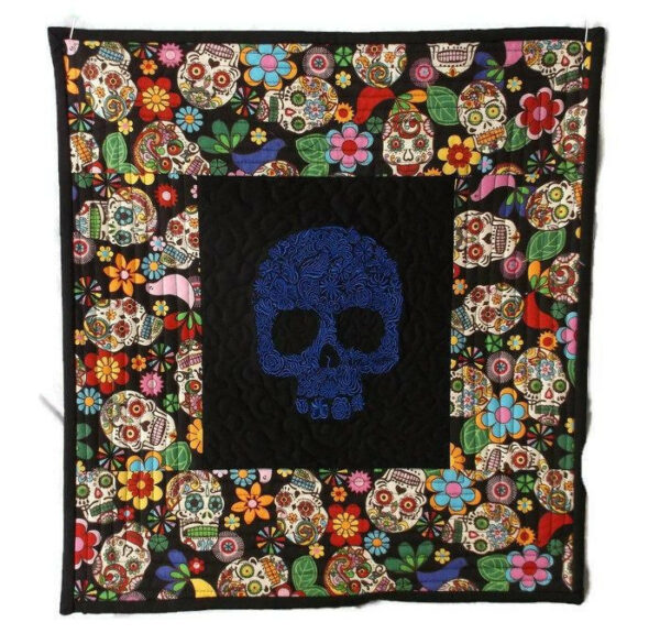 Skull Cla260676 Quilt Blanket , 50 X 60 Inch, Quilt Bed Set