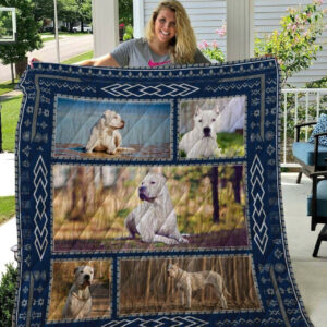 Dogo Argentino Quilt Blanket DHC2911206VT , 50 x 60 Inch, Quilt Bed Set
