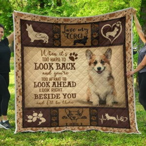 Quilt Blanket Dogs Corgi Beside You Dhc09121248Dd , Quilt Bed Set Size Single, Twin, Full, Queen, King, Super King