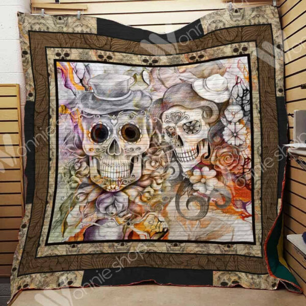 Skull Quilt Blanket Dhc0502655Td , 50 X 60 Inch, Quilt Bed Set
