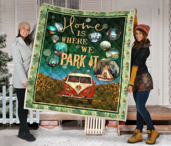 Quilt Blanket Camping Home Is Where We Park It Dhc09121205Dd , 50 X 60 Inch, Quilt Bed Set