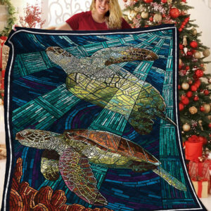 Turtle Quilt Blanket BBB020120MH , 50 x 60 Inch, Quilt Bed Set