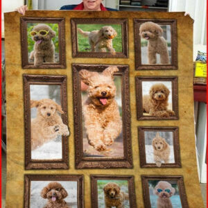Poodle Be Your Friend Quilt Blanket DHC31121573TD , 50 x 60 Inch, Quilt Bed Set