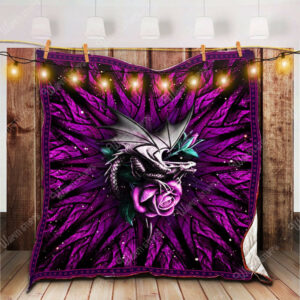 Purple Dragon Quilt Blanket Kp1 Dhc1312573Dd , 50 x 60 Inch, Quilt Bed Set