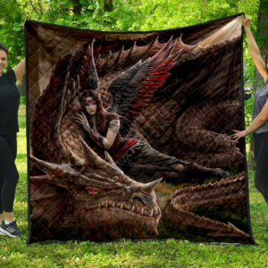Dragon Quilt Blanket DHC1001684VT , 50 x 60 Inch, Quilt Bed Set