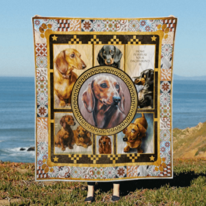 Dachshund Love Live Bark Quilt Blanket DHC31121747TD , 50 x 60 Inch, Quilt Bed Set