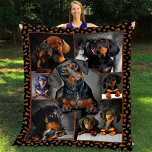 Dachshund Quilt Blanket DHC150120635TD , Quilt Bed Set Size Single, Twin, Full, Queen, King, Super King