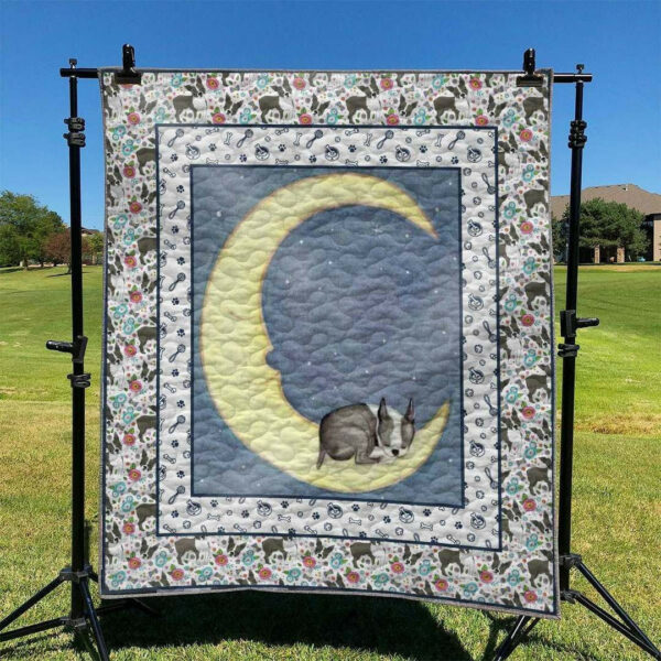 Dog Boston Terrier Td2709318 Quilt Blanket , 50 X 60 Inch, Quilt Bed Set