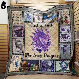 Dragon Girl Love Dragon GS-CL-DT2906 Quilt Blanket , Quilt Bed Set Size Single, Twin, Full, Queen, King, Super King