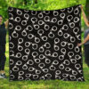 Hippie Pattern Peace Symbol Quilt Blanket Great Customized Perfect Gifts For Hippie, 50 X 60 Inch, Quilt Bed Set