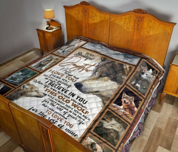 Dad To Daughter Quilt Blanket Dhc02011459Dd , 50 X 60 Inch, Quilt Bed Set