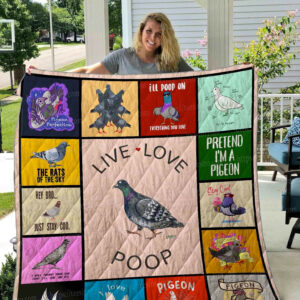 Pigeon Quilt Blanket DHC1501362VT , 50 x 60 Inch, Quilt Bed Set