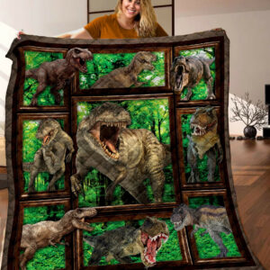 Dinosaur Quilt Blanket C9B290502HD , 50 x 60 Inch, Quilt Bed Set