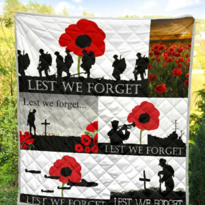 Quilt Blanket Blanket Remembrance Day Redblack Vets Dhc09121301Dd , 50 x 60 Inch, Quilt Bed Set