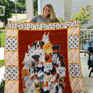Dog Set Quilt Blanket DHC1501756VT , 50 x 60 Inch, Quilt Bed Set