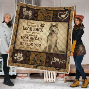 Quilt Blanket Dogs Husky Beside You Dhc09121247Dd , 50 x 60 Inch, Quilt Bed Set