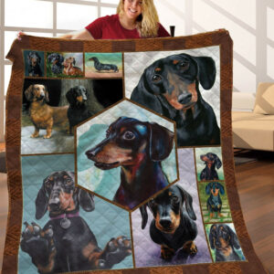 Dachshund Quilt Blanket C9B280208HD , 50 x 60 Inch, Quilt Bed Set