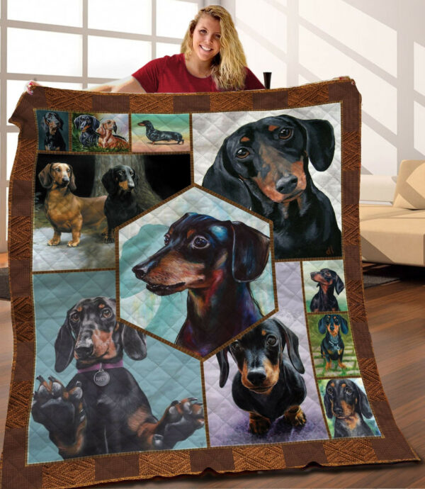 Dachshund Quilt Blanket C9B280208Hd , 50 X 60 Inch, Quilt Bed Set