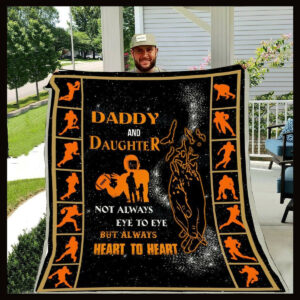 Dad Daughter Not Always Eye To Eye Lda Quilt Blanket DHC3101328LT , 50 x 60 Inch, Quilt Bed Set