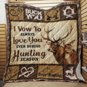Deer Hunting Buck You Quilt Blanket Dhc03011093Dd , 50 x 60 Inch, Quilt Bed Set