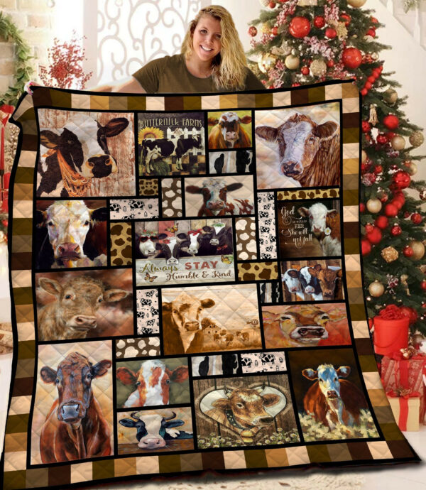 Cow Bbb0611100Mh Quilt Blanket , Quilt Bed Set Size Single, Twin, Full, Queen, King, Super King