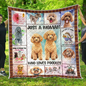 Poodle Quilt Blanket DHC13123929VT , 50 x 60 Inch, Quilt Bed Set