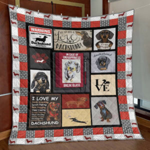 Dachshund Quilt Blanket DHC13122937VT , 50 x 60 Inch, Quilt Bed Set